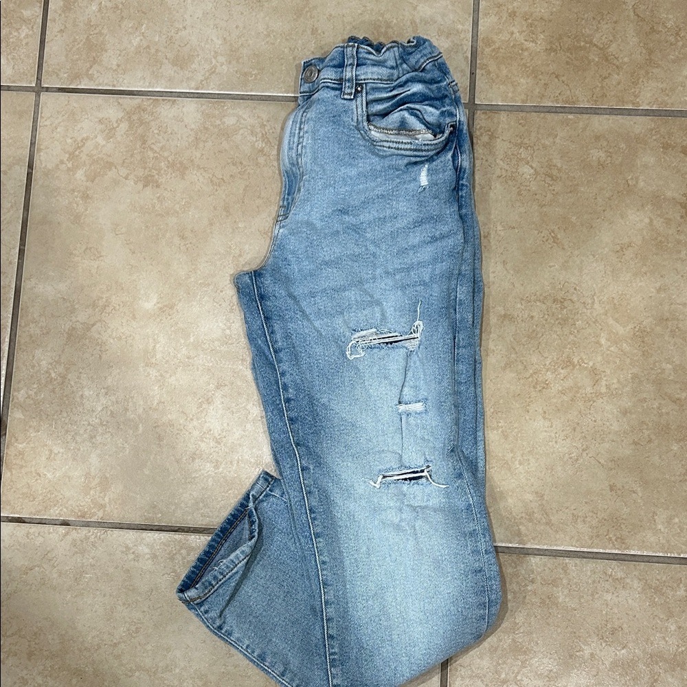 Zara Boys light blue distressed jeans